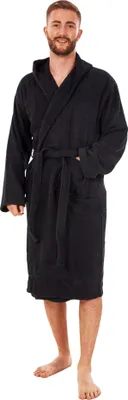 Produktbild von Keanu - Morgenmantel für Herren, Baumwolle TC228 (M-L) (Schwarz)