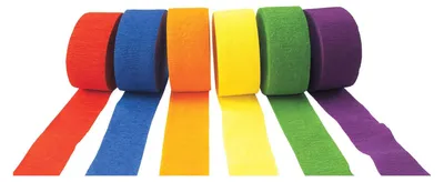 Produktbild von Colorations - Krepppapiergirlanden Set 1, 6er Set