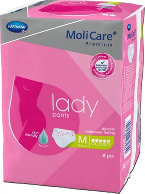 Produktbild von MoliCare® Karton Lady Pants Inkontinenz-Unterhose Saugstärke 5 Tropfen M