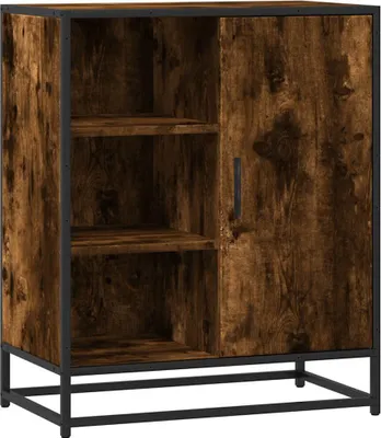 Imagen del producto de Aparador de madera de ingeniería roble ahumado 62x35x76 cm