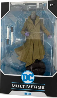 Zdjęcie produktu dla DC Multiverse Hush, figurka akcji z ruchomymi stawami i nożem, karta kolekcjonerska, figurka kolekcjonerska, McFarlane