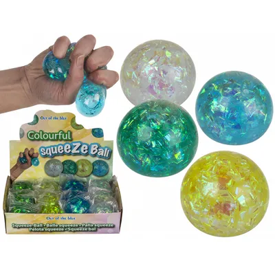 Obrázok produktu pre Stláčacia loptička, farebná, cca 6 cm