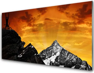 Produktbild von Acrylglasbilder 100x50 Wandbild Druck Gebirge Landschaft