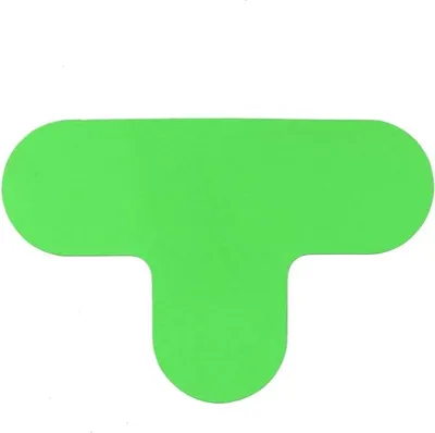 Produktbild von T - Stück  -  Anti - Rutsch  Grün  29 x 19 cm Anti - Rutsch - Bodenaufkleber - Grün - Anti - Rutsch - Polyvinyl chloride (PVC) - 0,78 mm - Innenbereich - DME430
