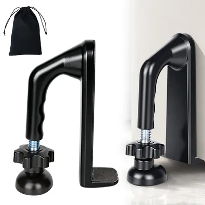 Immagine prodotto di Blocco porta portatile - Sicurezza porta - Protezione contro le effrazioni - Dispositivo di sicurezza - Protezione regolabile - Sistema antifurto