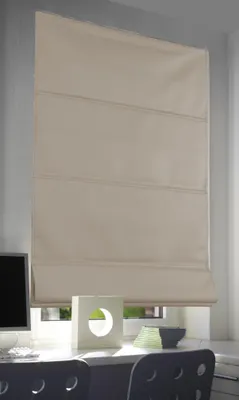 Produktbild von Raffrollo 60x160cm beige Raffgardine Fenster Faltrollo Rollo Gardine