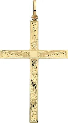 Image de Pendentif Femme Croix Or 375/1000 - 58mm*32mm; TRS28312