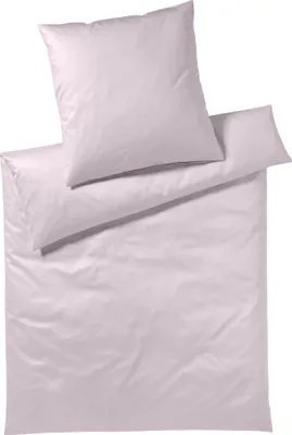 Produktbild von elegante Mako-Jersey-Bettwäsche-Garnitur Solid Jersey Farbe Rose Größe 140x200+70x90cm