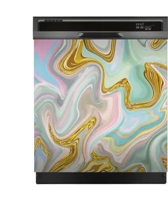 Produktbild von Magnete Dekorative 60x60 cm Küche Magnetmatte Spülmaschine - Farbig Mosaik Abstrakt