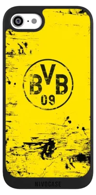 Produktbild von NIVOCASE Handyhülle für Apple iPhone SE (2022)  Hülle NIVOpure Case Schwarz BVB Borussia Dortmund Offizielles Lizenzprodukt