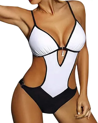Productafbeelding van Solidchoice - Dames Monokini Zwemoutfit met Push Up