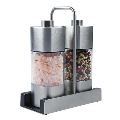 Immagine prodotto di Oliera Wiberg con140g e macinapepe 65g con macinino in Vetroceramica