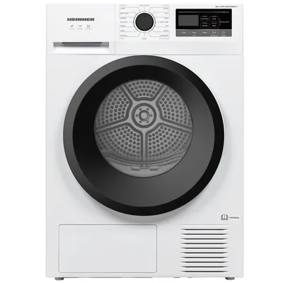 Produktbild von Heinner HHPD-M8N13PBKE++, Freistehend, Frontlader, Wärmepumpe, Weiß, Drehregler, Berührung, Rechts
