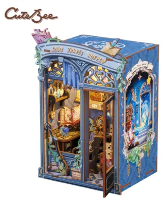 Obrázek produktu pro DIY Book Nook - Nová verze cestovní kanceláře Soul | Cutebee Miniaturní dům, 3D puzzle