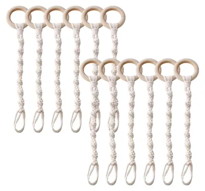 Image de Support suspendu en macramé pour pots de fleurs