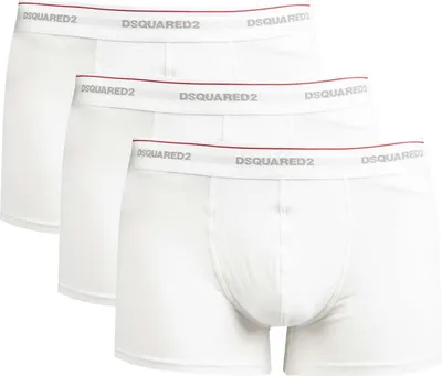 Obrázok produktu pre Dsquared2 Boxerky "3-Pack" - DCXC60040 Trunk Tri-Pack - White- Veľkosť: XXL(EU)