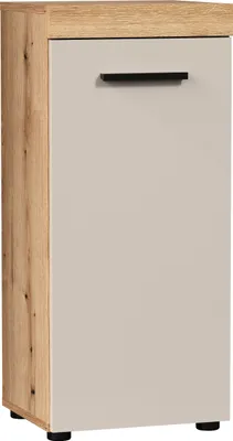 Produktbild von trendteam Bad Ivrea Standschrank, Evoke Oak Melamin/Kaschmir Melamin, B/H/T ca. 36/81/31 cm