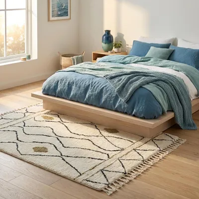 Produktbild von Shaggy Rabat 01 ivory (120x180 cm), KI-generiertes Bild