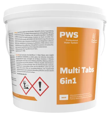 PWS Pool Multi Tabletten 6in1 - ideal für pool reinigung