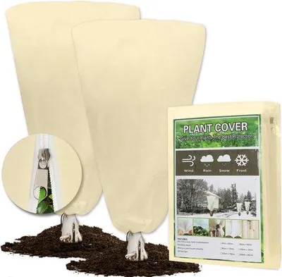 Productafbeelding van Famanu winterbescherming voor planten - set van 2, 120 x 180 cm, ademend met rits