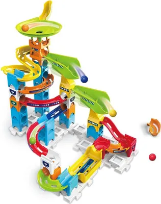 Obrázek produktu pro Set de constructie Vtech Marble Rush, Pista cu Rampe, 47 Piese, Multicolor