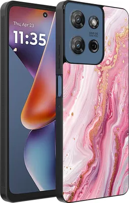 Produktbild von Smartphonica Phone Case Passend für Motorola Moto G 2025 mit Marmordruck - TPU zurück Abdeckung Fall Marmor-Design - Pink