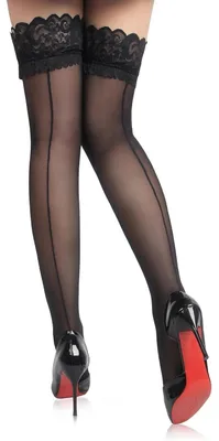 Immagine prodotto di Calze a rete senza cucitura, che arrivano fino alla coscia, in nylon, colore nero, taglie XS-5XL