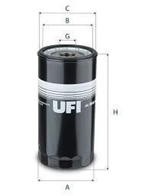Image de Filtre à carburant UFI 24.265.00 Cartouche filtrante