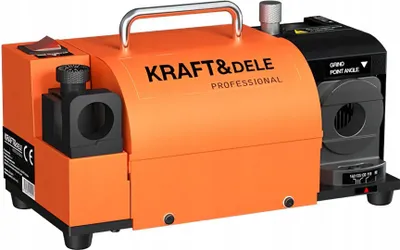 Zdjęcie produktu dla KRAFT&DELE | Szlifierka do wierteł, ostrzałka, 3-13mm, 200W, ostrzałka do wierteł, ostrzałka do wierteł, ostrzałka do wierteł z regulacją kąta nachylenia, przenośna ostrzałka z 11 tulejami zaciskowymi
