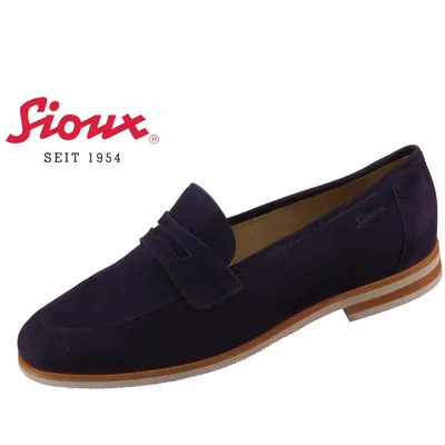 Produktbild von Sioux Bovina Weite-G Damen Slipper in Blau, Größe 6