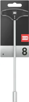 Produktbild von INBUS® 71901 T-Griff Außensechskant Steckschlüssel 8mm, mit HybridTouch — Germany