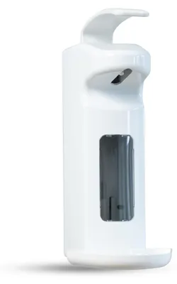Armhebel-Dispenser für Euroflaschen 500-1000 ml, weiß