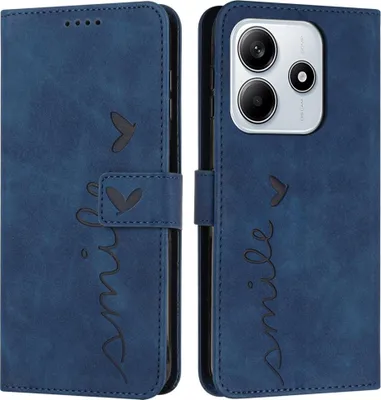 Produktbild von Xiaomi Redmi Note 14 5G Hülle - Coverup Smile Klapphülle - Blau
