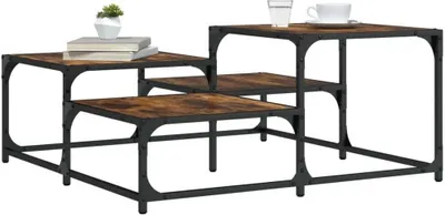 Produktbild von Couchtisch Räuchereiche 87,5x87,5x40 cm Holzwerkstoff , Couchtische 2024 Neu