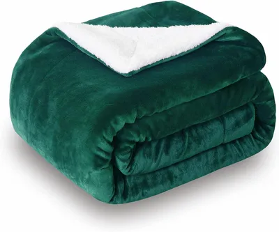 Obrázok produktu pre Sherpa deka 150 x 200 cm, zelená, obojstranná, na pohovku