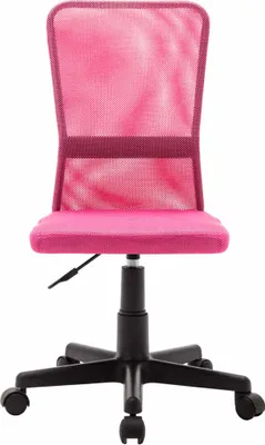 Image de vidaXL Chaise de bureau rose 44x52x100 cm tissu filet