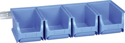 Produktbild von allit Sichtlagerkasten-Set ProfiPlus 3/5, blau