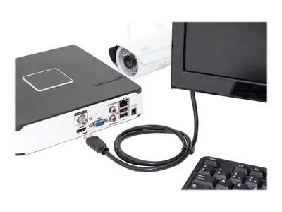 Immagine prodotto di DIGITUS HDMI-Kabel A HighSpeed Ethernet St/St 2.0m schwarz