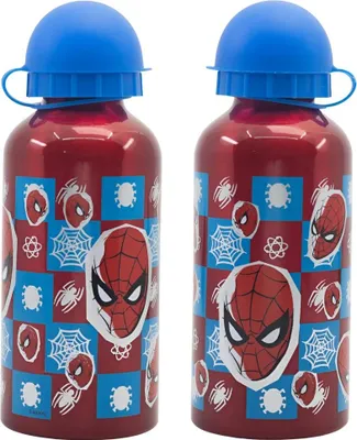 Produktbild von Marvel Spiderman Kinder Alu Wasserflasche Trinkflasche Flasche 400 ml
