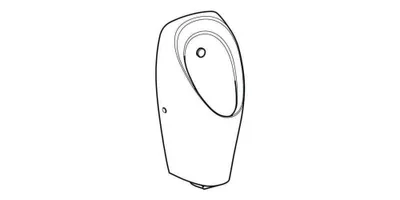 Produktbild von Geberit 116143001 Tamina Urinal, m. integr. Strg.,Batt.