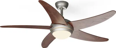 Obrázok produktu pre Klarstein Smart účinný stropný ventilátor, 132 cm, so svetlom, inteligentnou technológiou a jednosmerným motorom - letno-zimný režim pre celoročný komfort, ideálny pre malé miestnosti - štýlový, praktický ventilátor