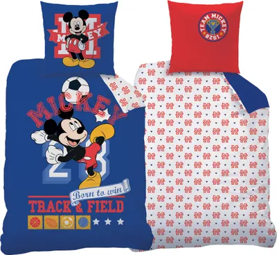 Produktbild von Mickey Mouse Fußball Bettwäsche Linon / Renforcé