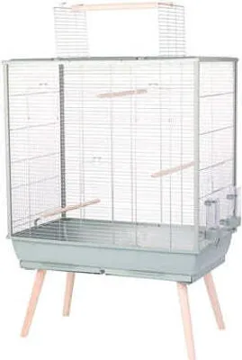 Produktbild von Vogelkäfig Neolife grün für Sittiche, 81x48x152 cm, 1,2 cm Stangenabstand, aufklappbares Dach, robuste Beine