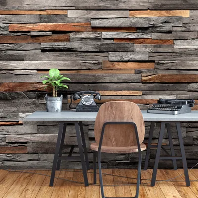 Produktbild von Fototapete selbstklebend Holzoptik 294x210 cm Tapete Wandtapete Wandbilder Klebefolie Dekofolie Tapetenfolie Wand Dekoration Wohnzimmer - Bretter f-C-0422-a-c