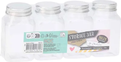 Image de Boîtes à provisions en plastique avec couvercle, 4 pièces.