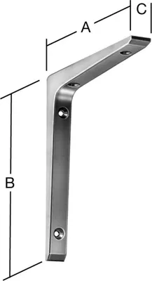Produktbild von VORMANN Konsolstütze L100xT65mm Aluminiumdruckguss,weiß kunststoffbeschichtet