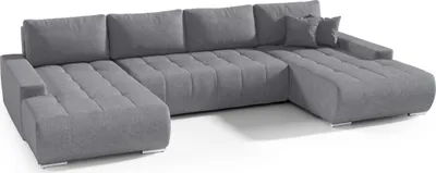 Produktbild von Intenso Ecksofa mit Schlaffunktion Velutti U, Grau