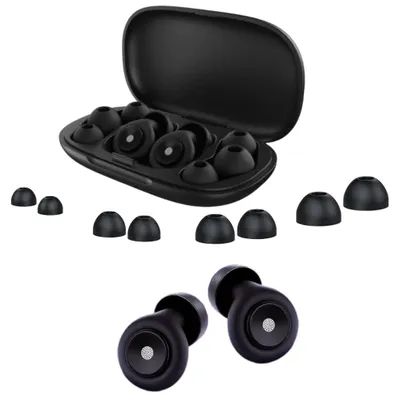 Produktbild von Schlaf Ohrstöpsel 45dB – 8 Stück, 4 Größen (XS–L), Silikon, wiederverwendbar, Noise Cancelling, mit Etui – Für Schlaf, Konzert & Reisen