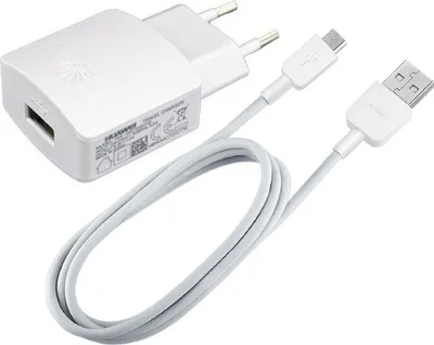 Produktbild von Original Huawei Ladegeröt für P smart+ 2019 / P smart 2019 / P smart+ / P smart   HW-050200E3W + Datenkabel in Weiß Weiss MicroUSB Netzteil 2A Ampere 2000 mAh Ladekabel Bulk verpackt + gratis Emiro® Bildschirm Reinigungspad