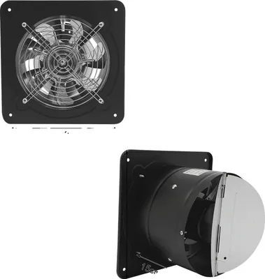 Produktbild von Abluftventilator, 7-Blatt-Design, automatische Rückschlagklappe, geräuscharmer Betrieb, 8 Zoll